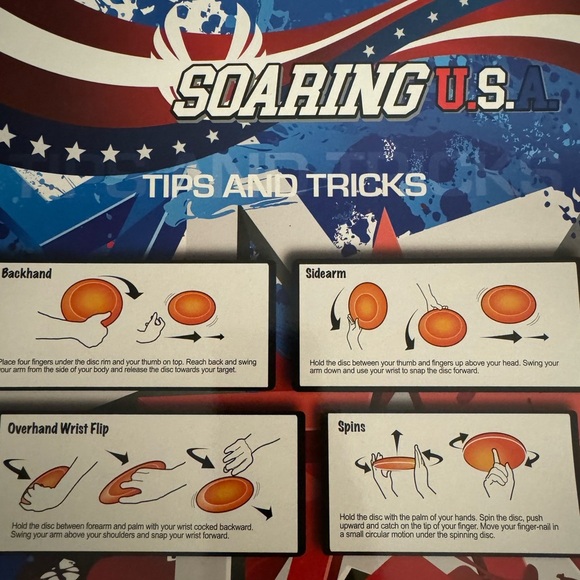 Pair of “ competition style” frisbees! Each 10 in diameter,comes w/ tips& tricks - Picture 6 of 9